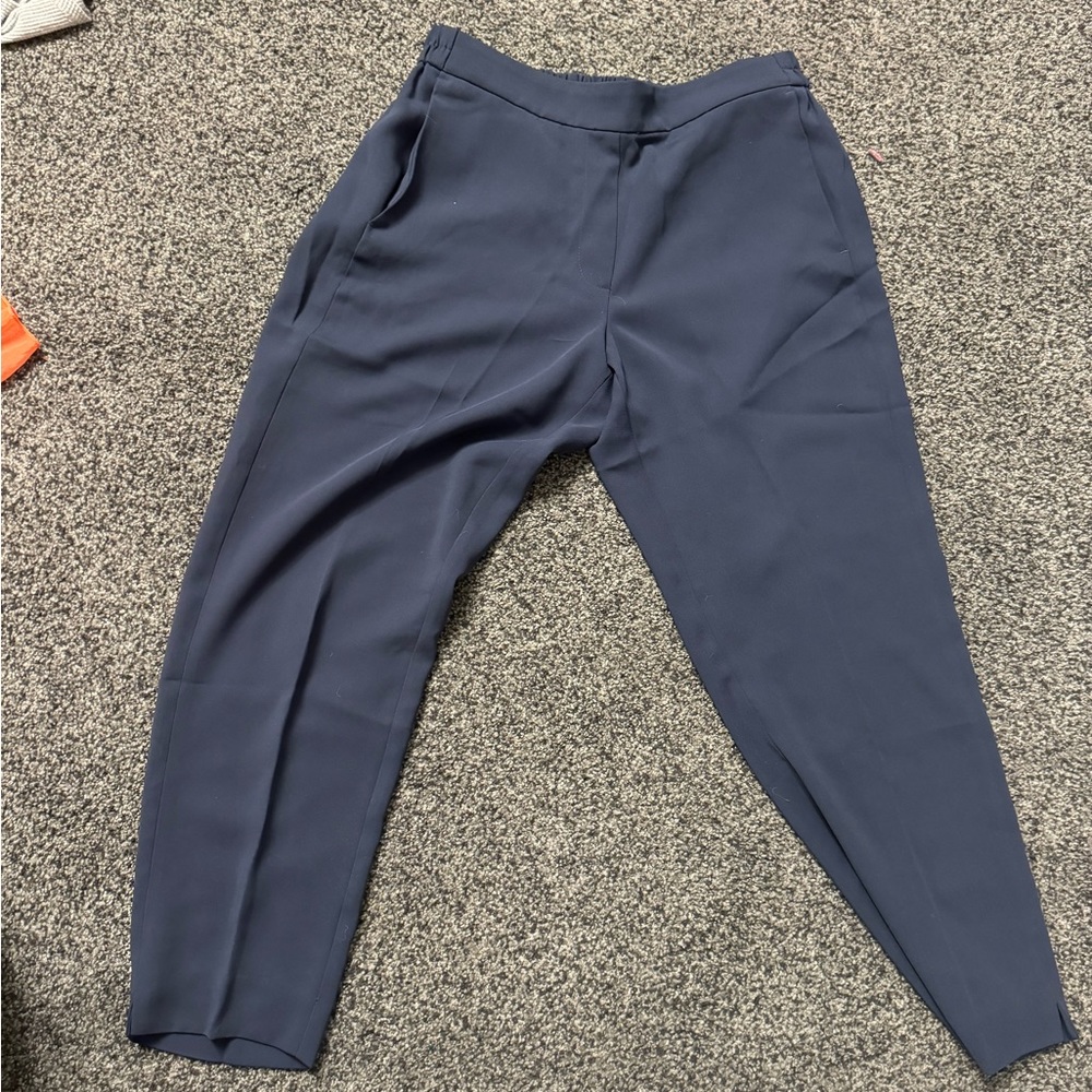 Navy J Crew cropped pants